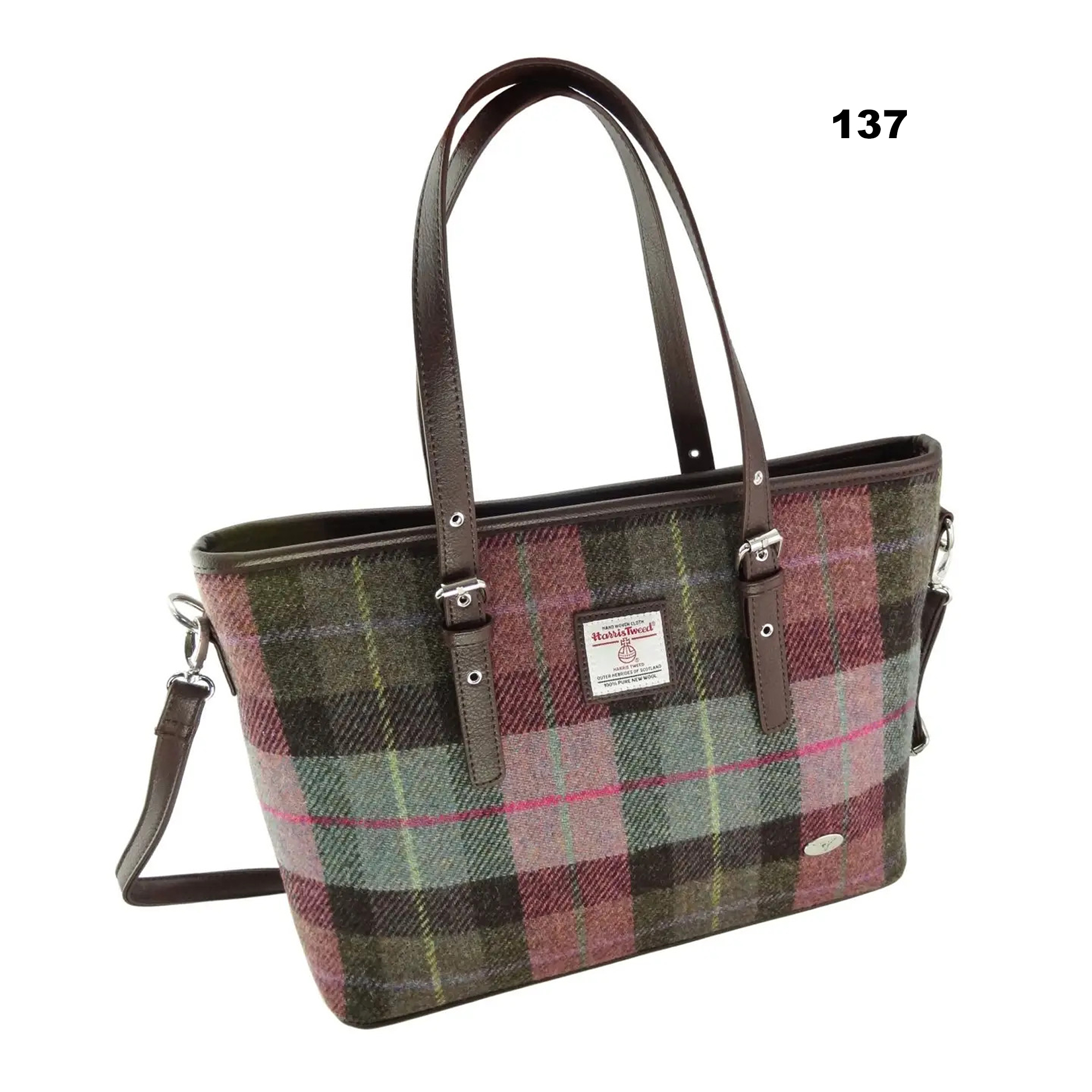 Harris Tweed Large Ladies Tote Bag by Glen Appin – Authentic Scottish Wool