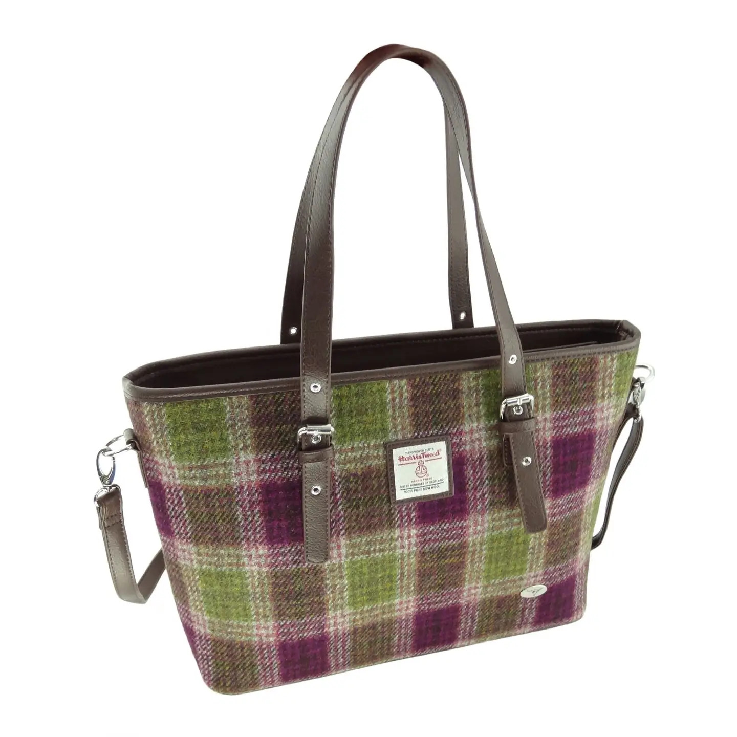 Harris Tweed Large Ladies Tote Bag by Glen Appin – Authentic Scottish Wool