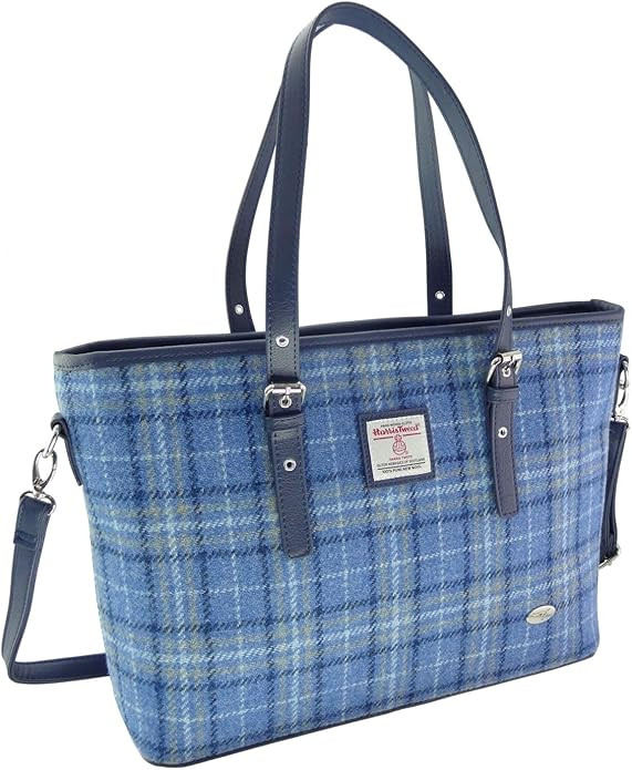 Harris Tweed Large Ladies Tote Bag by Glen Appin – Authentic Scottish Wool