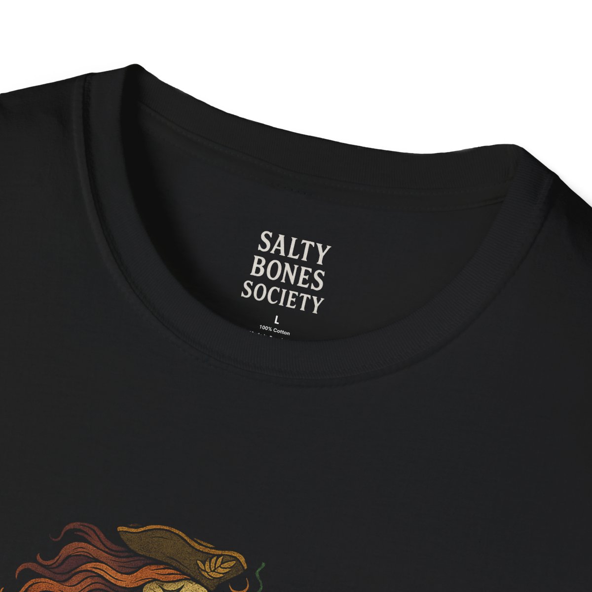 Salty Bones Society T-Shirt | Undead Crew - Seaweed, Retro Tattoo Style
