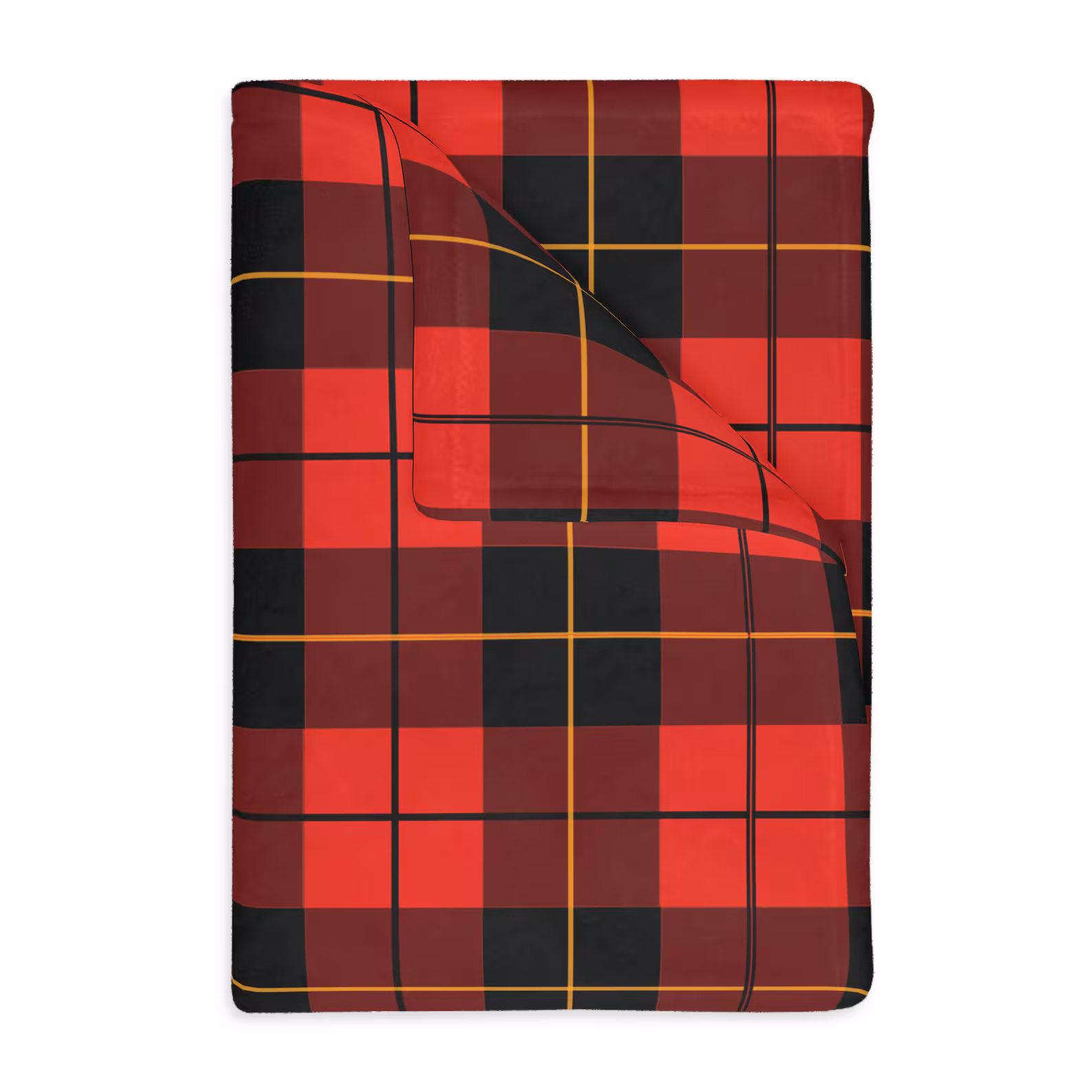 Scottish Clan Tartan Velveteen Throw Blanket – Soft Plaid Heritage Couch, Bed Blanket