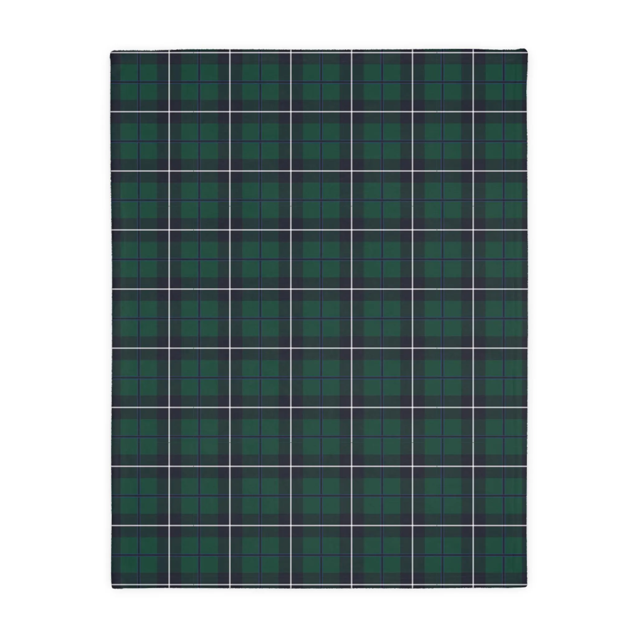 Scottish Clan Tartan Velveteen Throw Blanket – Soft Plaid Heritage Couch, Bed Blanket