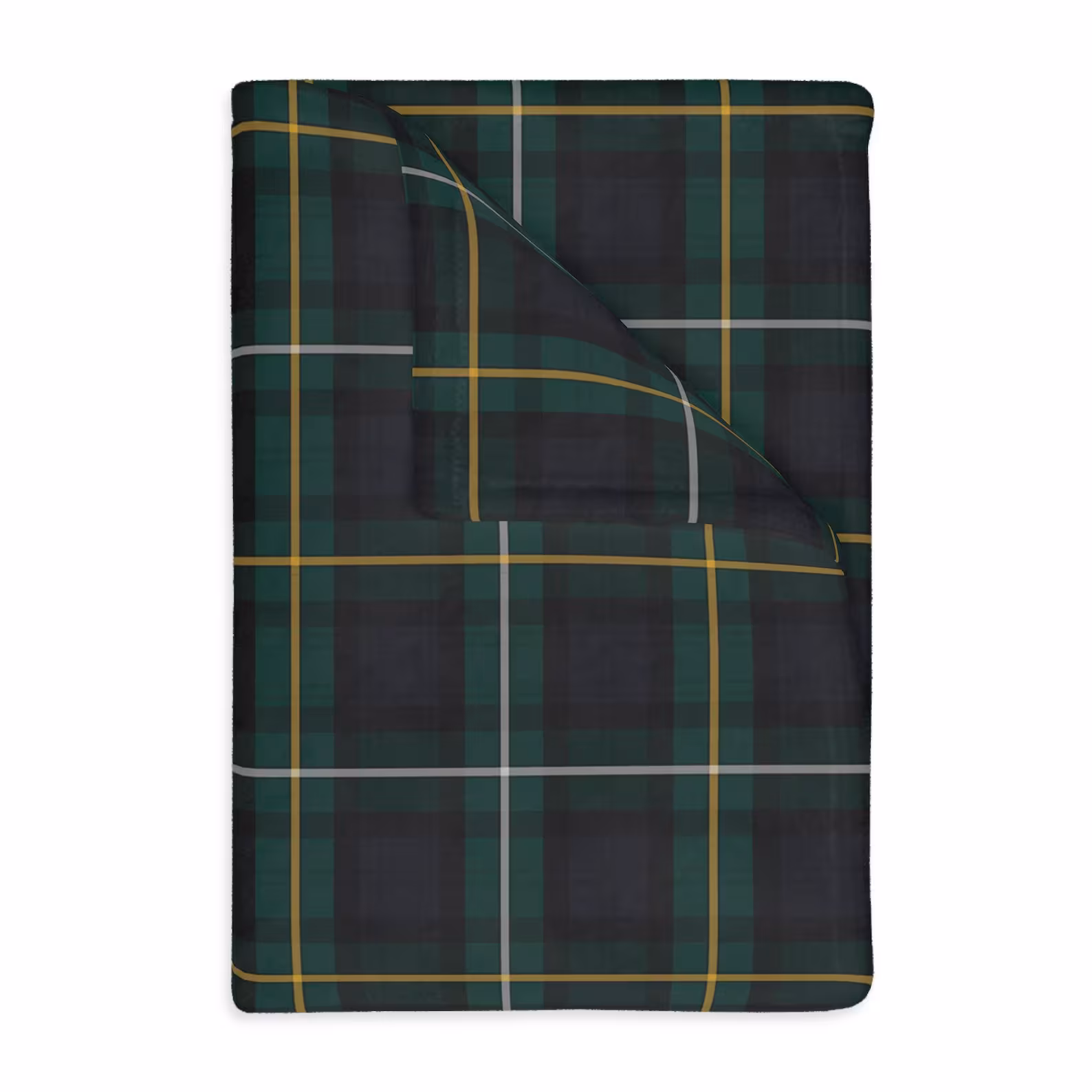 Scottish Clan Tartan Velveteen Throw Blanket – Soft Plaid Heritage Couch, Bed Blanket