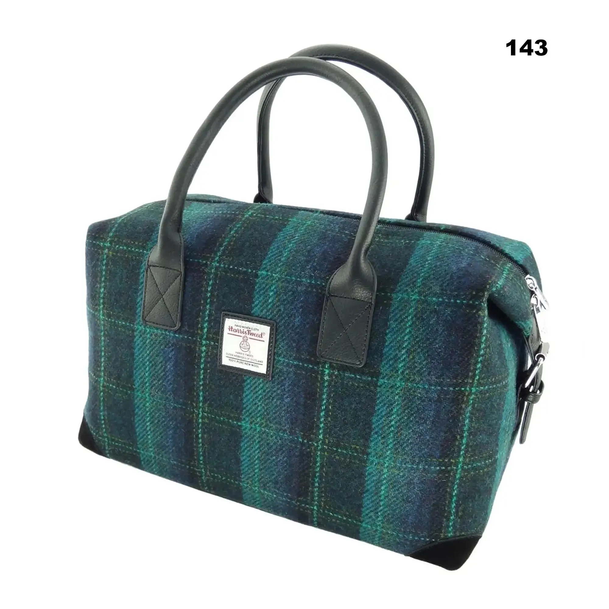 Scottish Harris Tweed Tartan Overnight Bag