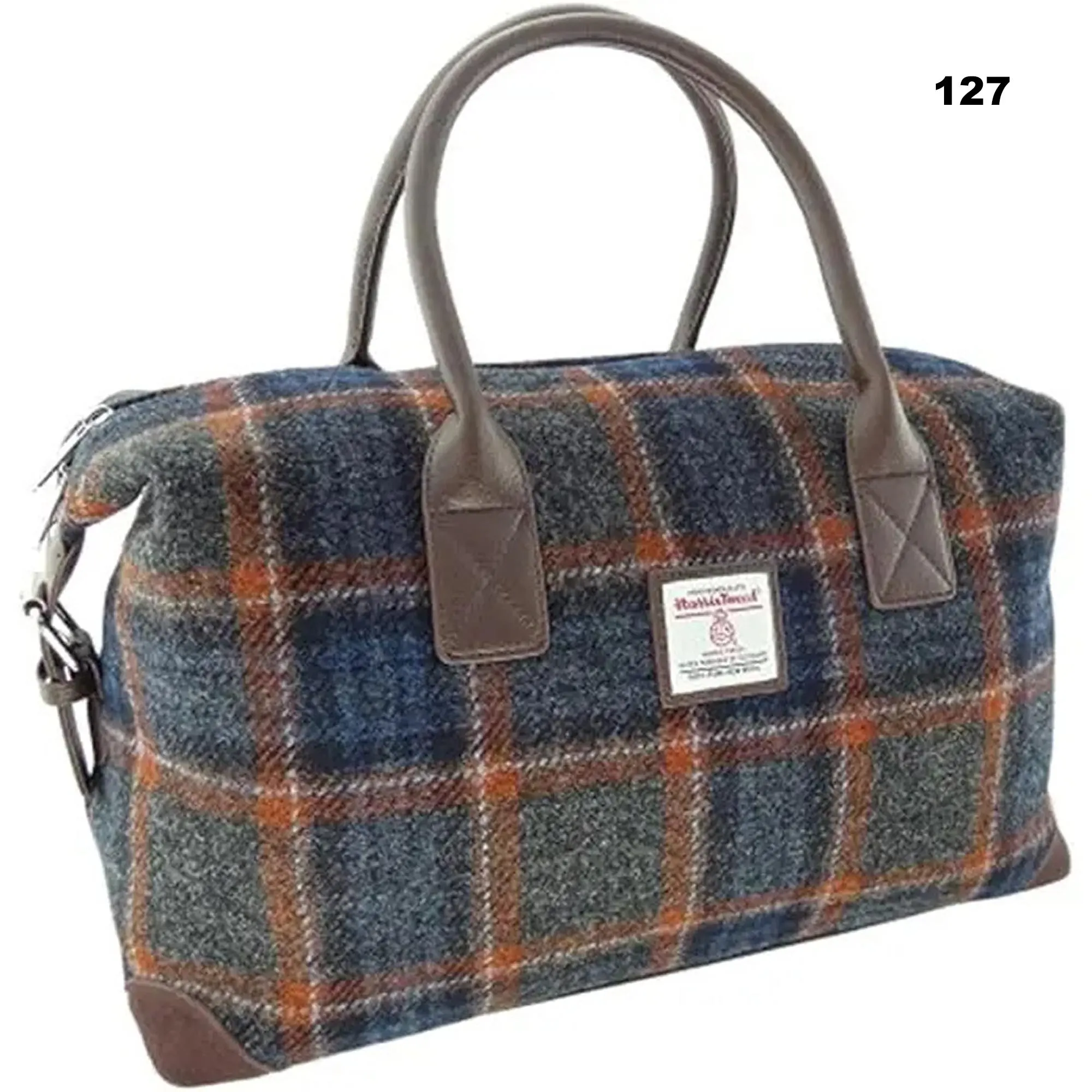 Scottish Harris Tweed Tartan Overnight Bag